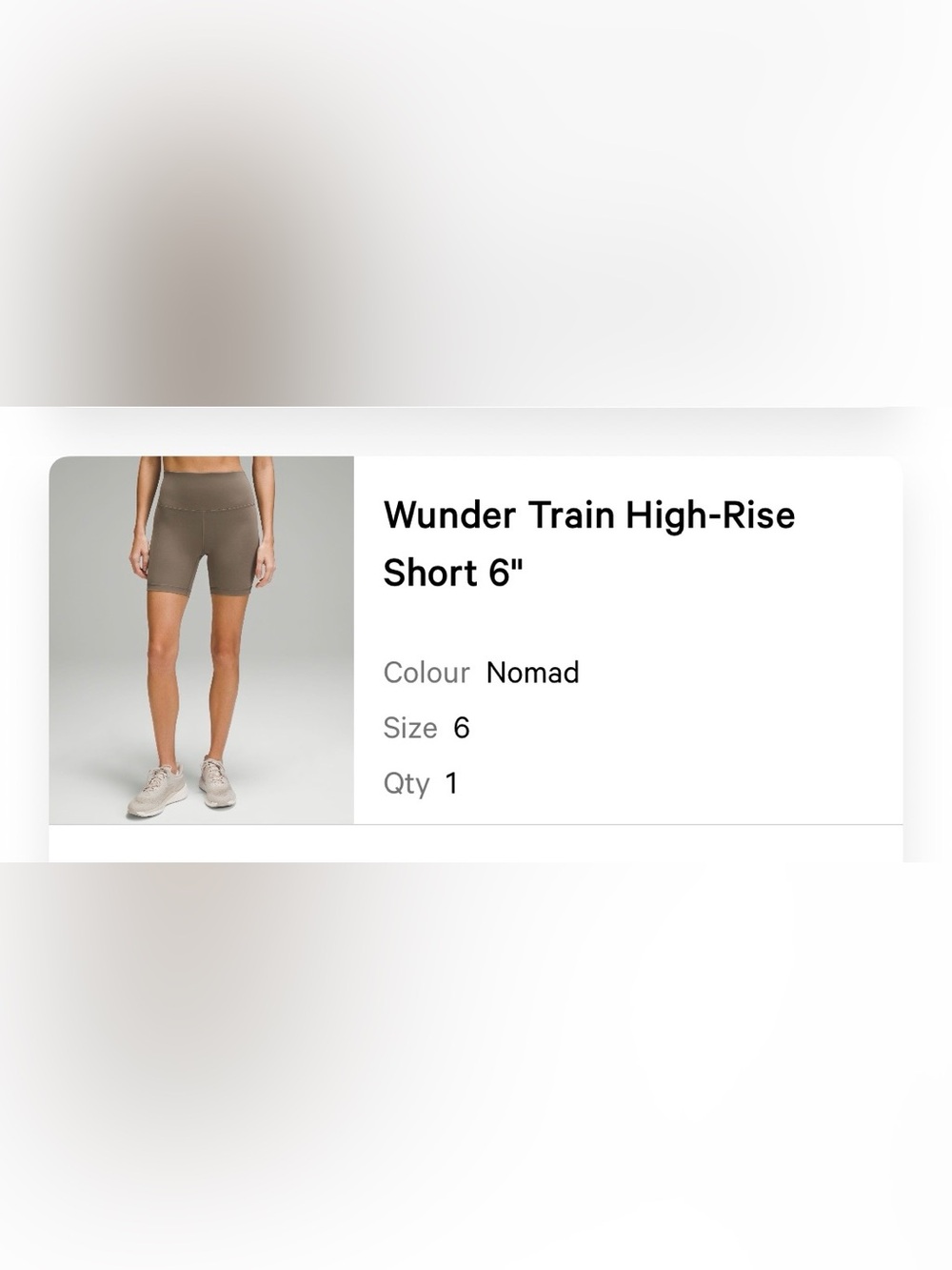 Lululemon wunder  train biker shorts
